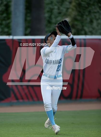 Thumbnail 1 in Otay Ranch vs. Mater Dei Catholic (CIF SDS D1 Softball Finals) photogallery.