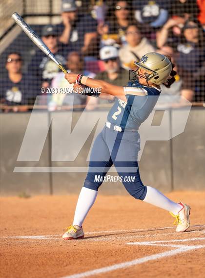 Thumbnail 3 in Otay Ranch vs. Mater Dei Catholic (CIF SDS D1 Softball Finals) photogallery.