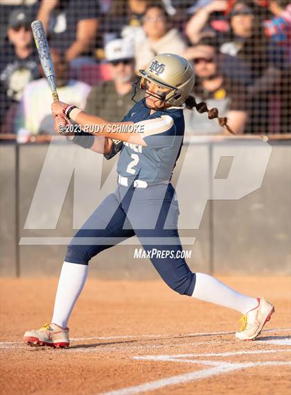 Thumbnail 2 in Otay Ranch vs. Mater Dei Catholic (CIF SDS D1 Softball Finals) photogallery.
