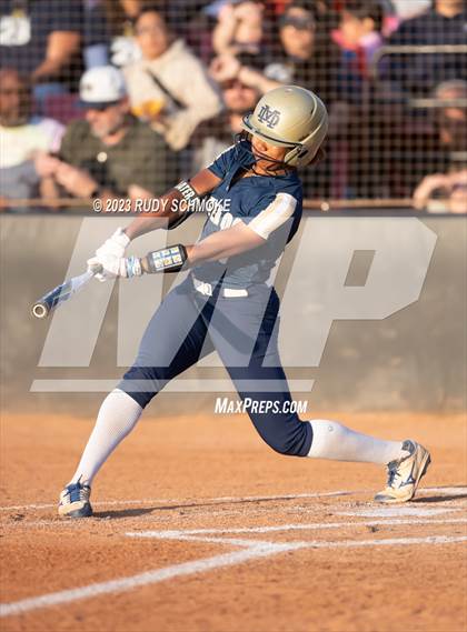 Thumbnail 3 in Otay Ranch vs. Mater Dei Catholic (CIF SDS D1 Softball Finals) photogallery.
