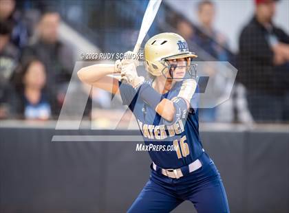 Thumbnail 2 in Otay Ranch vs. Mater Dei Catholic (CIF SDS D1 Softball Finals) photogallery.