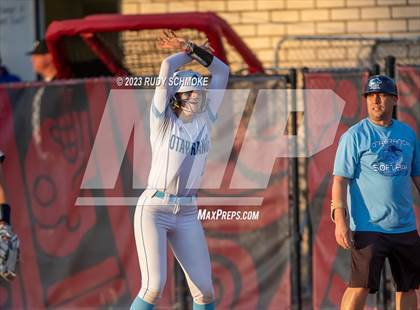 Thumbnail 1 in Otay Ranch vs. Mater Dei Catholic (CIF SDS D1 Softball Finals) photogallery.