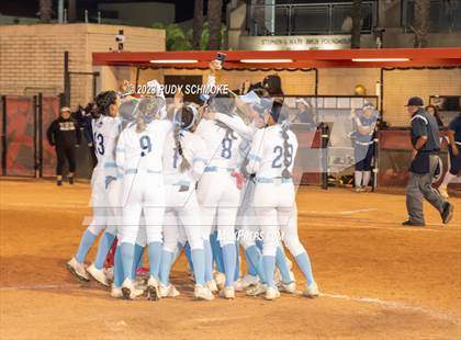 Thumbnail 3 in Otay Ranch vs. Mater Dei Catholic (CIF SDS D1 Softball Finals) photogallery.