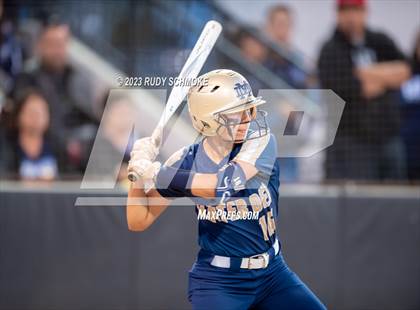 Thumbnail 1 in Otay Ranch vs. Mater Dei Catholic (CIF SDS D1 Softball Finals) photogallery.