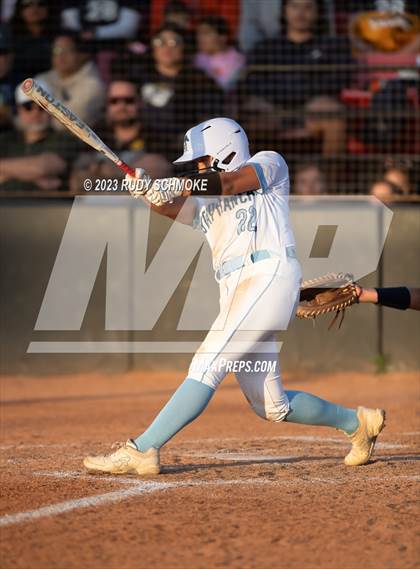 Thumbnail 1 in Otay Ranch vs. Mater Dei Catholic (CIF SDS D1 Softball Finals) photogallery.