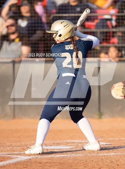 Thumbnail 2 in Otay Ranch vs. Mater Dei Catholic (CIF SDS D1 Softball Finals) photogallery.