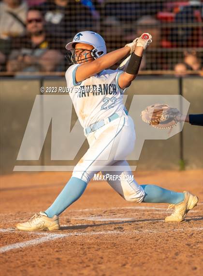 Thumbnail 2 in Otay Ranch vs. Mater Dei Catholic (CIF SDS D1 Softball Finals) photogallery.