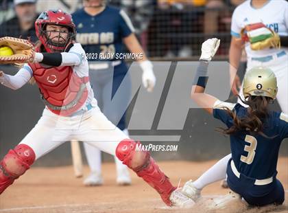 Thumbnail 1 in Otay Ranch vs. Mater Dei Catholic (CIF SDS D1 Softball Finals) photogallery.