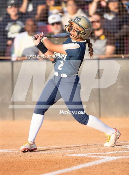 Thumbnail 1 in Otay Ranch vs. Mater Dei Catholic (CIF SDS D1 Softball Finals) photogallery.