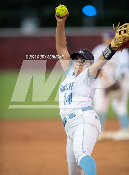 Thumbnail 2 in Otay Ranch vs. Mater Dei Catholic (CIF SDS D1 Softball Finals) photogallery.