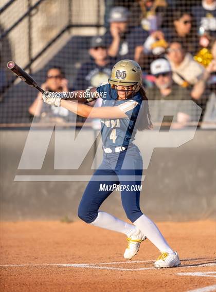 Thumbnail 2 in Otay Ranch vs. Mater Dei Catholic (CIF SDS D1 Softball Finals) photogallery.
