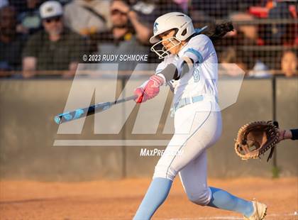 Thumbnail 3 in Otay Ranch vs. Mater Dei Catholic (CIF SDS D1 Softball Finals) photogallery.