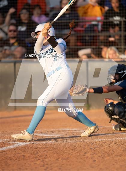 Thumbnail 2 in Otay Ranch vs. Mater Dei Catholic (CIF SDS D1 Softball Finals) photogallery.