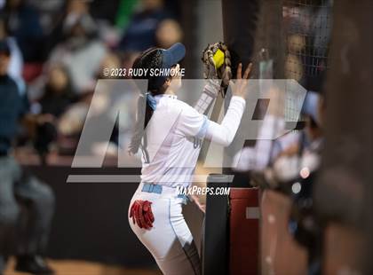 Thumbnail 1 in Otay Ranch vs. Mater Dei Catholic (CIF SDS D1 Softball Finals) photogallery.