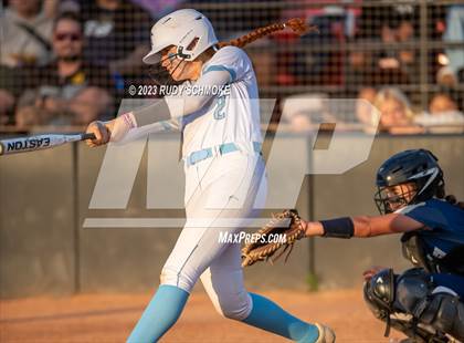 Thumbnail 1 in Otay Ranch vs. Mater Dei Catholic (CIF SDS D1 Softball Finals) photogallery.