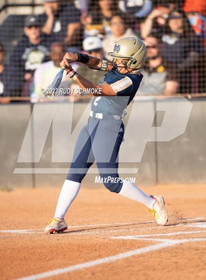 Thumbnail 2 in Otay Ranch vs. Mater Dei Catholic (CIF SDS D1 Softball Finals) photogallery.