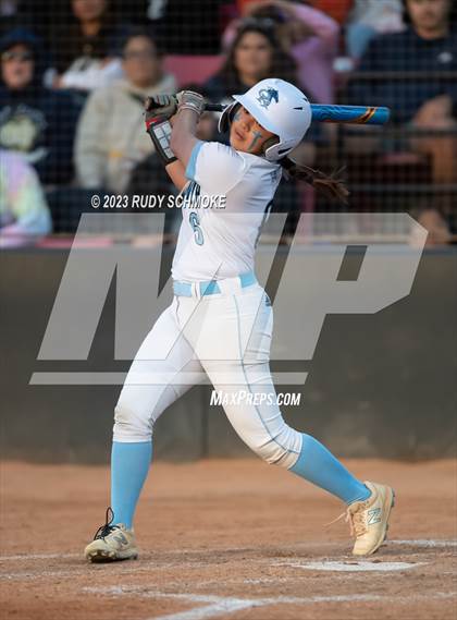 Thumbnail 2 in Otay Ranch vs. Mater Dei Catholic (CIF SDS D1 Softball Finals) photogallery.