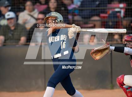 Thumbnail 1 in Otay Ranch vs. Mater Dei Catholic (CIF SDS D1 Softball Finals) photogallery.