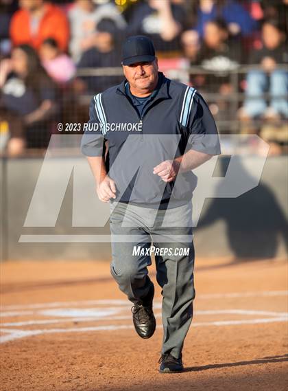 Thumbnail 1 in Otay Ranch vs. Mater Dei Catholic (CIF SDS D1 Softball Finals) photogallery.