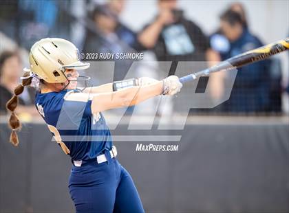 Thumbnail 2 in Otay Ranch vs. Mater Dei Catholic (CIF SDS D1 Softball Finals) photogallery.