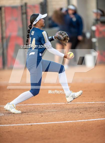 Thumbnail 2 in Otay Ranch vs. Mater Dei Catholic (CIF SDS D1 Softball Finals) photogallery.