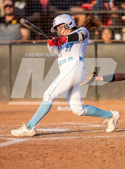 Thumbnail 3 in Otay Ranch vs. Mater Dei Catholic (CIF SDS D1 Softball Finals) photogallery.