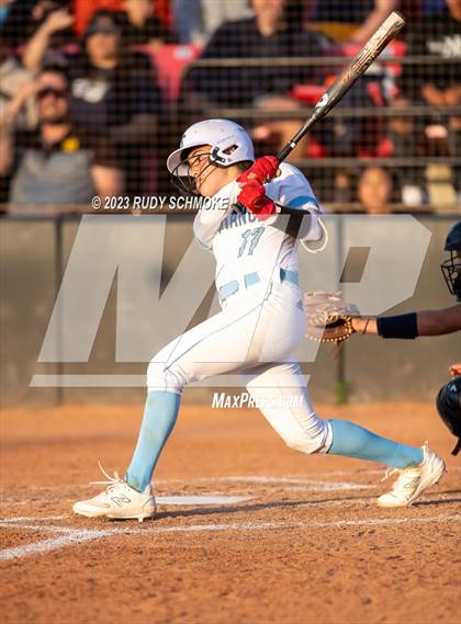 Thumbnail 1 in Otay Ranch vs. Mater Dei Catholic (CIF SDS D1 Softball Finals) photogallery.