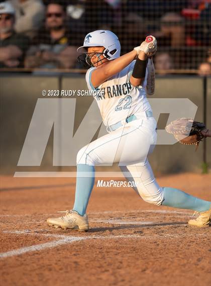Thumbnail 2 in Otay Ranch vs. Mater Dei Catholic (CIF SDS D1 Softball Finals) photogallery.