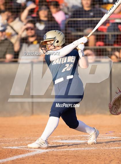 Thumbnail 1 in Otay Ranch vs. Mater Dei Catholic (CIF SDS D1 Softball Finals) photogallery.