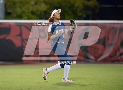 Thumbnail 2 in Otay Ranch vs. Mater Dei Catholic (CIF SDS D1 Softball Finals) photogallery.