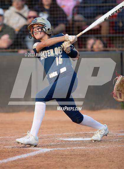 Thumbnail 1 in Otay Ranch vs. Mater Dei Catholic (CIF SDS D1 Softball Finals) photogallery.