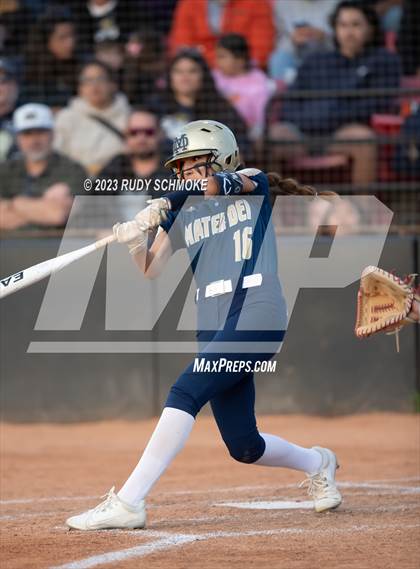 Thumbnail 2 in Otay Ranch vs. Mater Dei Catholic (CIF SDS D1 Softball Finals) photogallery.