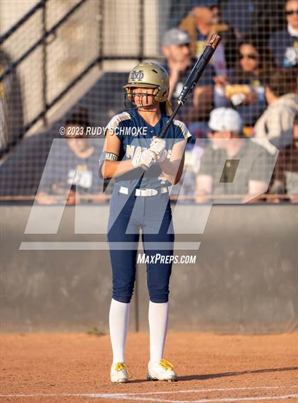 Thumbnail 3 in Otay Ranch vs. Mater Dei Catholic (CIF SDS D1 Softball Finals) photogallery.