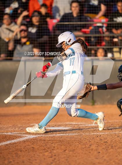 Thumbnail 2 in Otay Ranch vs. Mater Dei Catholic (CIF SDS D1 Softball Finals) photogallery.