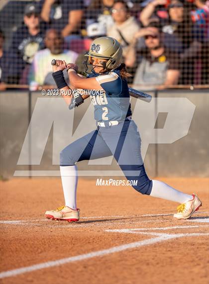 Thumbnail 3 in Otay Ranch vs. Mater Dei Catholic (CIF SDS D1 Softball Finals) photogallery.