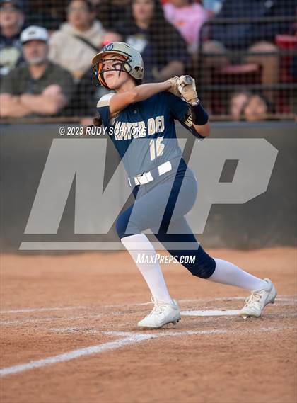 Thumbnail 2 in Otay Ranch vs. Mater Dei Catholic (CIF SDS D1 Softball Finals) photogallery.