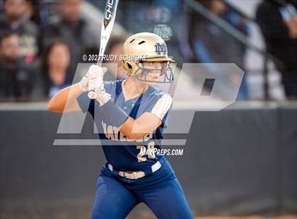 Thumbnail 1 in Otay Ranch vs. Mater Dei Catholic (CIF SDS D1 Softball Finals) photogallery.