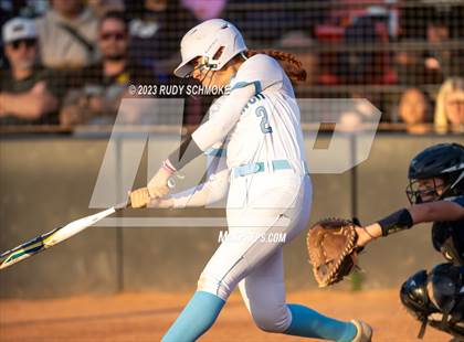 Thumbnail 2 in Otay Ranch vs. Mater Dei Catholic (CIF SDS D1 Softball Finals) photogallery.