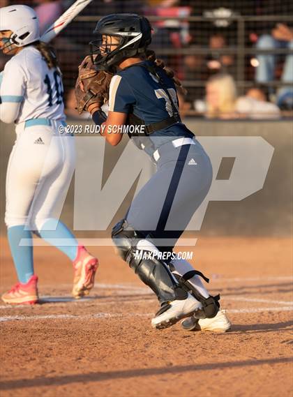 Thumbnail 3 in Otay Ranch vs. Mater Dei Catholic (CIF SDS D1 Softball Finals) photogallery.