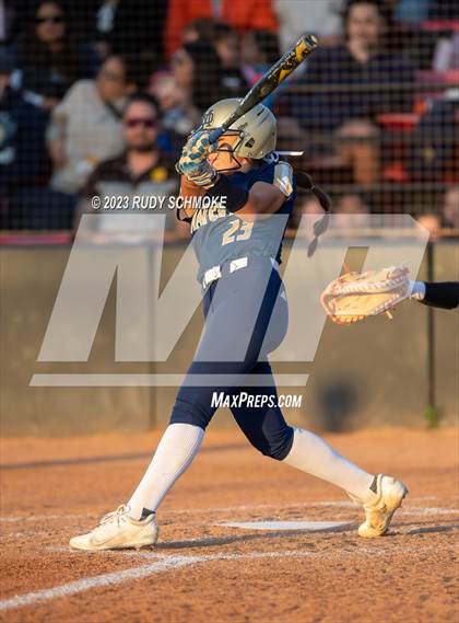 Thumbnail 3 in Otay Ranch vs. Mater Dei Catholic (CIF SDS D1 Softball Finals) photogallery.