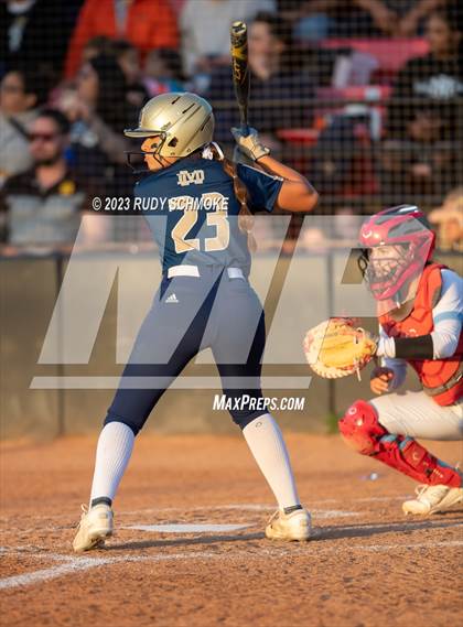 Thumbnail 1 in Otay Ranch vs. Mater Dei Catholic (CIF SDS D1 Softball Finals) photogallery.
