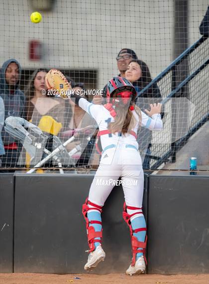 Thumbnail 1 in Otay Ranch vs. Mater Dei Catholic (CIF SDS D1 Softball Finals) photogallery.