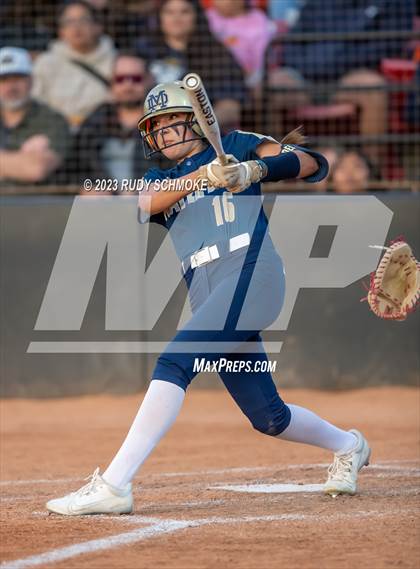 Thumbnail 3 in Otay Ranch vs. Mater Dei Catholic (CIF SDS D1 Softball Finals) photogallery.