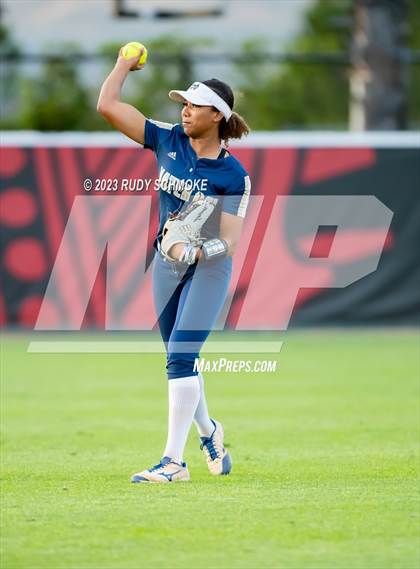 Thumbnail 2 in Otay Ranch vs. Mater Dei Catholic (CIF SDS D1 Softball Finals) photogallery.