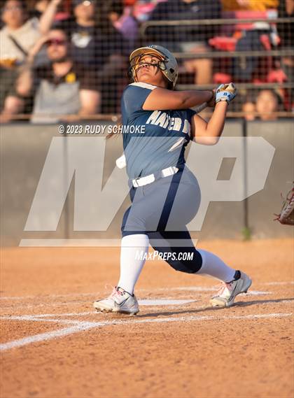 Thumbnail 1 in Otay Ranch vs. Mater Dei Catholic (CIF SDS D1 Softball Finals) photogallery.