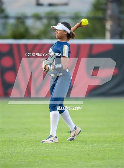 Thumbnail 1 in Otay Ranch vs. Mater Dei Catholic (CIF SDS D1 Softball Finals) photogallery.