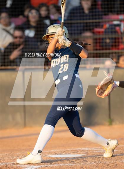 Thumbnail 1 in Otay Ranch vs. Mater Dei Catholic (CIF SDS D1 Softball Finals) photogallery.