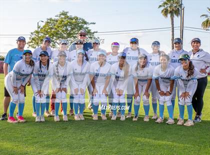 Thumbnail 3 in Otay Ranch vs. Mater Dei Catholic (CIF SDS D1 Softball Finals) photogallery.