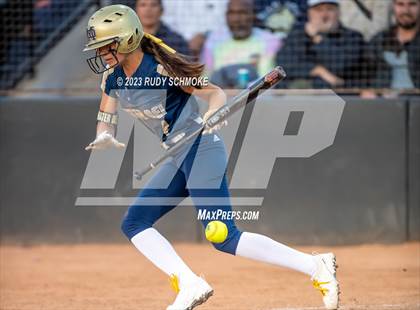 Thumbnail 2 in Otay Ranch vs. Mater Dei Catholic (CIF SDS D1 Softball Finals) photogallery.