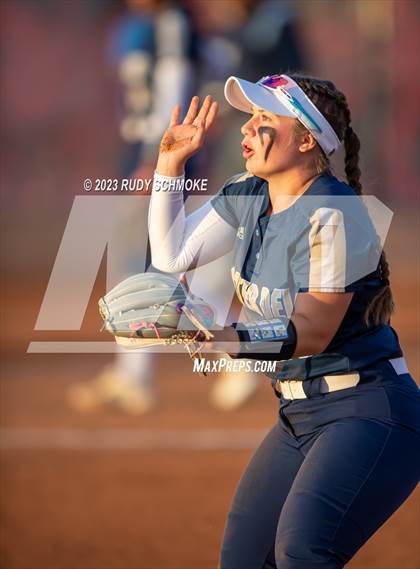 Thumbnail 1 in Otay Ranch vs. Mater Dei Catholic (CIF SDS D1 Softball Finals) photogallery.